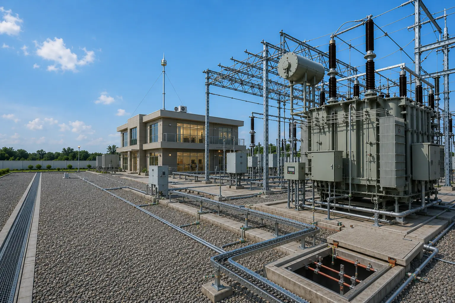 Power station earthing systems